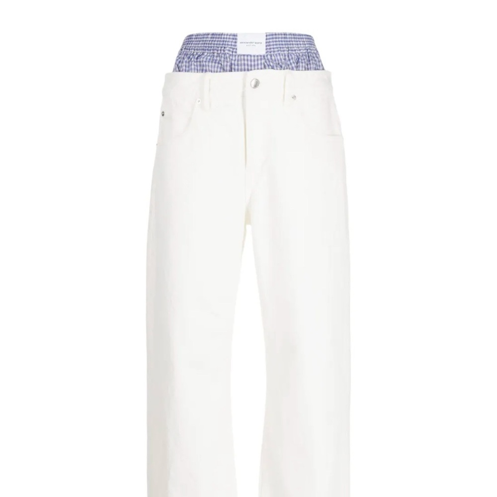 Alexander Wang layered straight-leg jeans